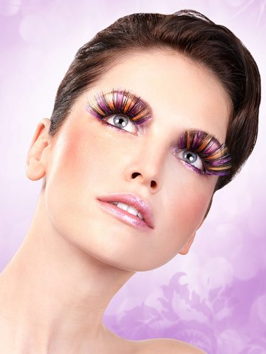 Magic colors műszempilla ragasztóval Purple/Black/Yellow