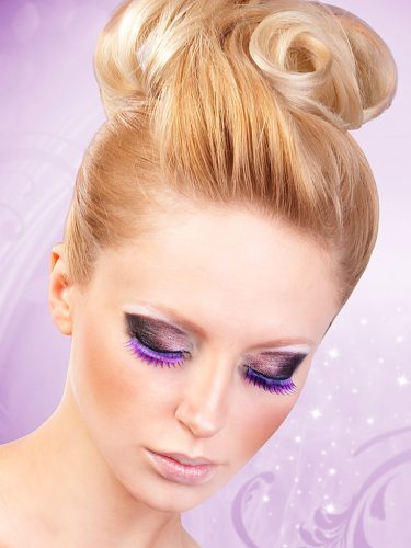 Magic colors műszempilla ragasztóval Black/Purple No.542