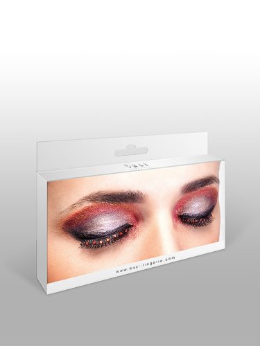 Glamour műszempilla ragasztóval Black/Red No.562