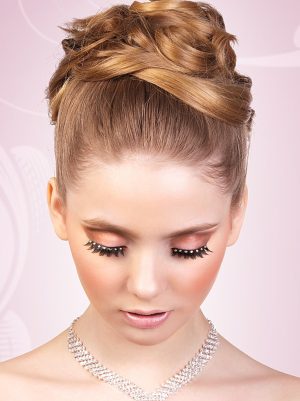 Glamour műszempilla ragasztóval Black/Yellow