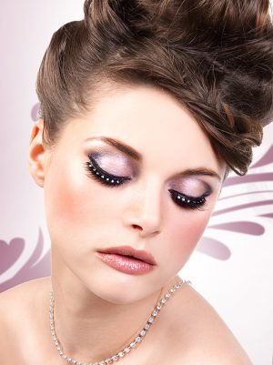 Glamour műszempilla ragasztóval Black/White No.586