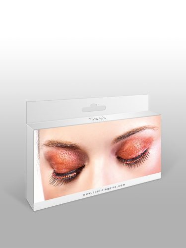 Glamour műszempilla ragasztóval Black/Red No.593