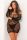 Fekete csipkés plus size dress
