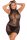 Plus size necc fekete mini ruha