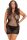 7086-Csipkés plus size ujjatlan ruha