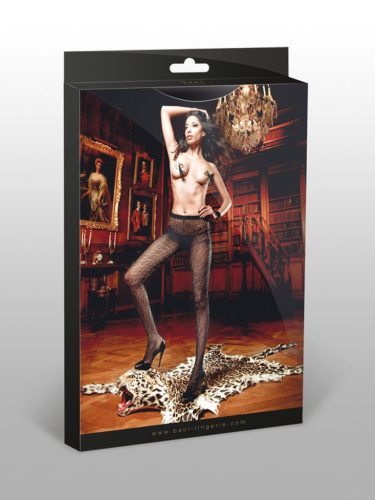 Kecses mintázatú fekete harisnya