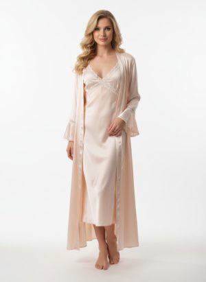 Zella szatén hálóruha és köntös szett