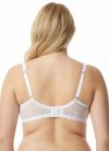 Fehér szivacs nélküli rugalmas csipkés plus size melltartó