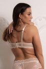 Marla csipkés testszínű plus size melltartó