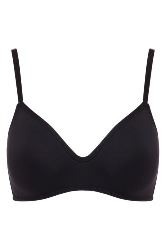 Week fekete merevítő nélküli plus size melltartó