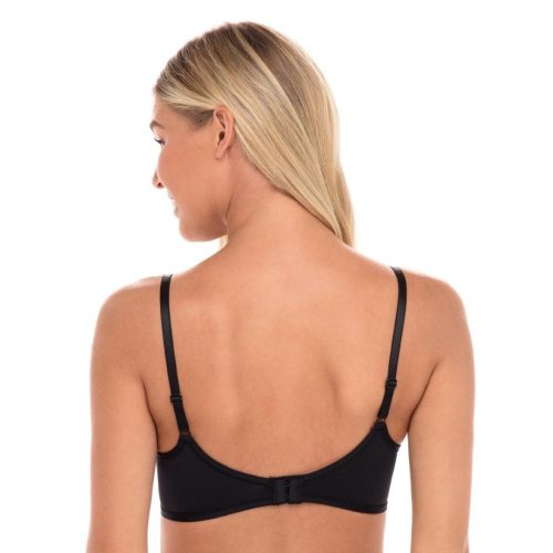 Week fekete merevítő nélküli plus size melltartó