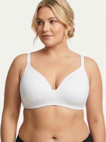 Week Fehér merevítő nélküli plus size melltartó