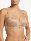 Revolu-sheen pánt nélküli testszínű csipkés melltartó