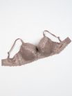 Pretty púder színű csipkés plus size melltartó