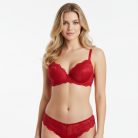 Brace piros csipkés push up melltartó