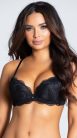 Embrace fekete extra csipkés push up melltartó
