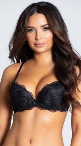 Embrace it fekete csipkés push up melltartó