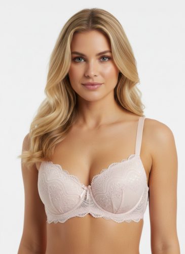 Having a moment rózsaszín csipkés melltartó