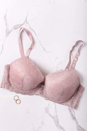 Catch púder színű csipkés plus size melltartó