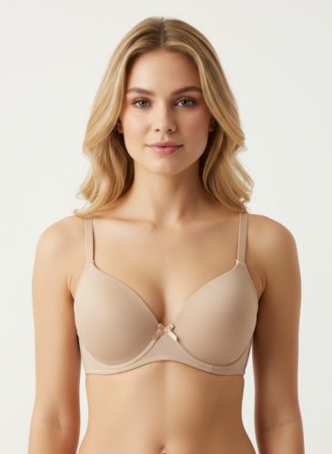 BH basic testszínű lélegző push up melltartó