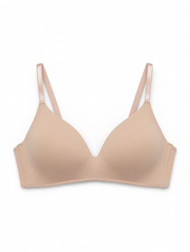 Factor testszínű merevítő nélküli melltartó lézervágott hátrésszel