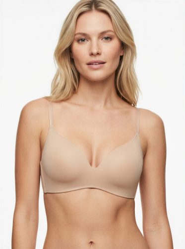 Factor testszínű merevítő nélküli melltartó lézervágott hátrésszel