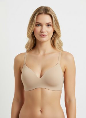   Smooth testszínű merevítő nélküli melltartó különleges tartással