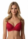 Adore piros csipkés slight push up melltartó