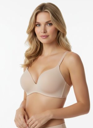 BH testszínű merevítő nélküli melltartó