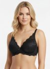 Tmr fekete csipkés slight push up melltartó
