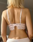 Harmony rózsaszín hosszított csipkés melltartó