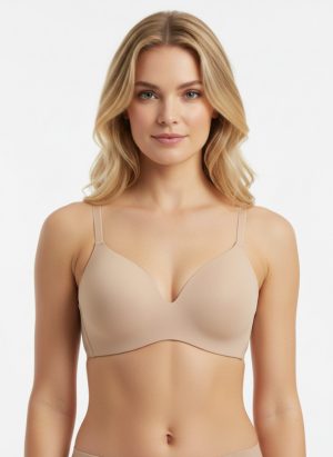 Wrap back testszínű merevítő nélküli melltartó