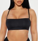 Janet bandeau merevítő nélküli top