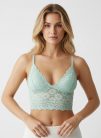 Lacey mentazöld csipkés merevítő nélküli bralette