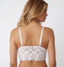 Lacey Fehér csipkés hosszított merevítő nélküli bralette