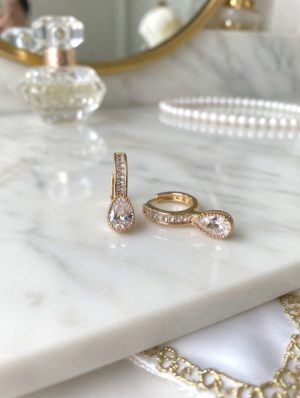 Arany színű nemesacél fülbevaló 