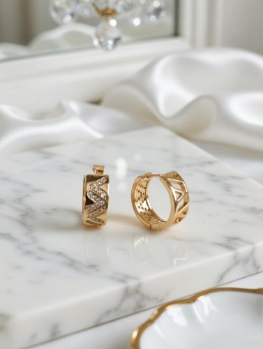 Köves nemesacél fülbevaló