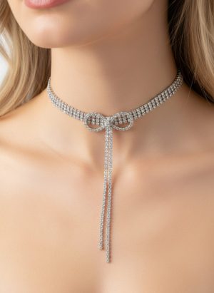 Ezüst masni choker