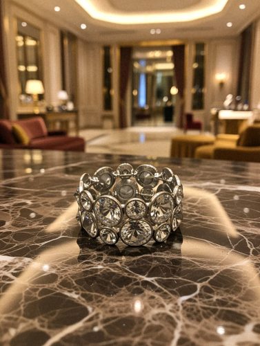 Ezüst nagyköves karkötő