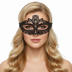 Fekete csipkés szemmaszk