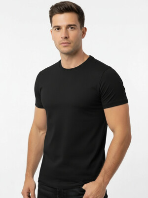 Baci Man férfi fekete pamut felső