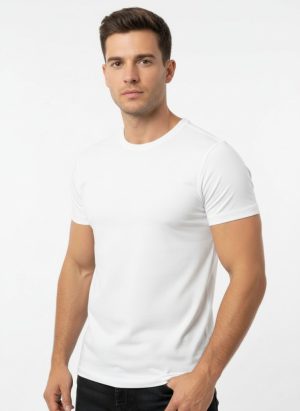 Baci Man férfi V-nyakú pamut felső