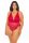 Magasan felvágott exkluzív plus size  csipkés teddy