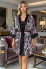 COCO zebra mintás szatén hálóruha szett 