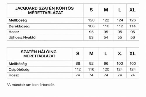 COCO zebra mintás szatén hálóruha szett 