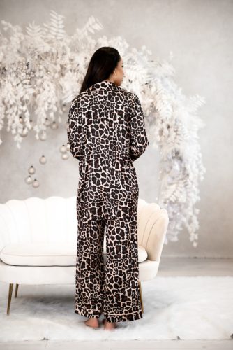 Leo mintás armani szatén hálóruha szett 