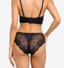 Szatén hipster csipkével díszítve