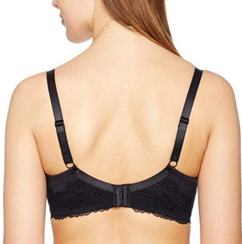 D17165A-BLK-Csipkés melltartó