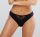 D17428A-BLK-Csipkés brazil tanga
