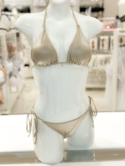 Selena pezsgő színű bikini szett